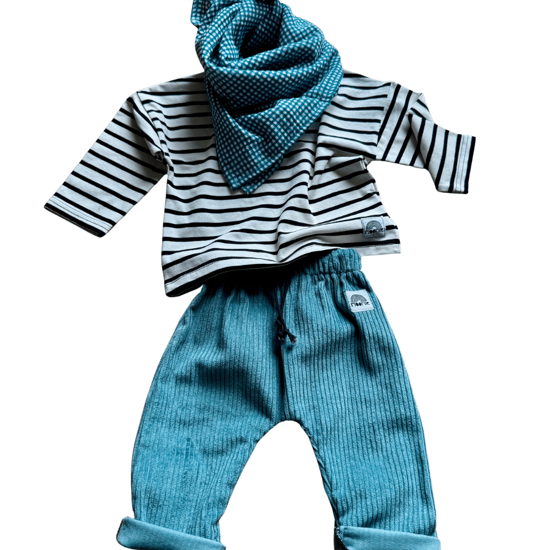 Foulard vichy bleu - Moomie