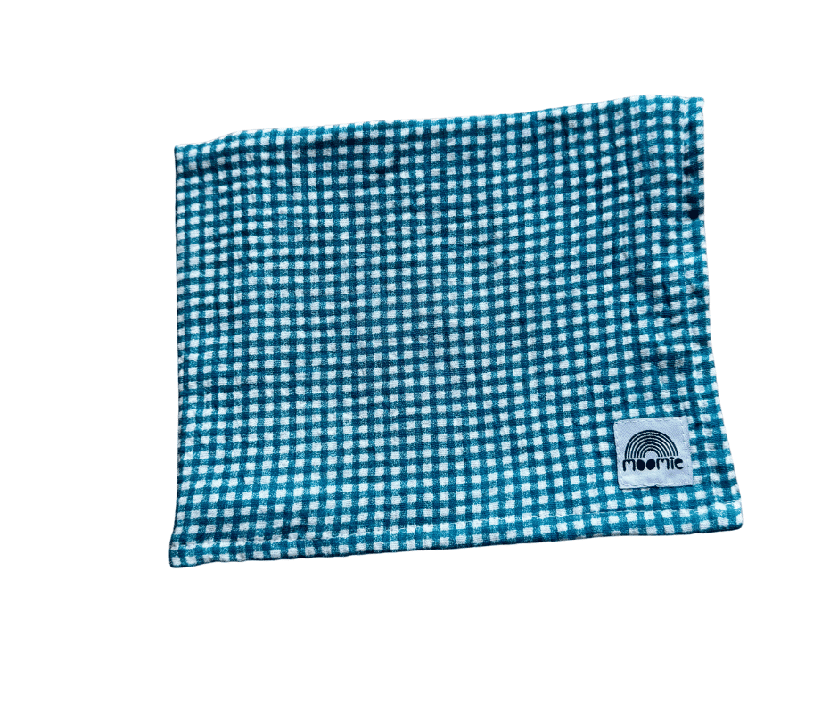 Foulard vichy bleu - Moomie – Image 2