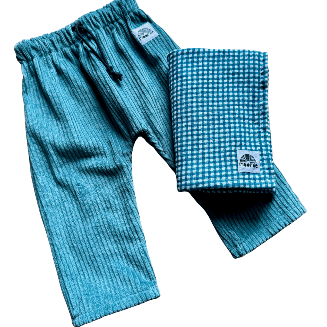 Foulard vichy bleu - Moomie – Image 6