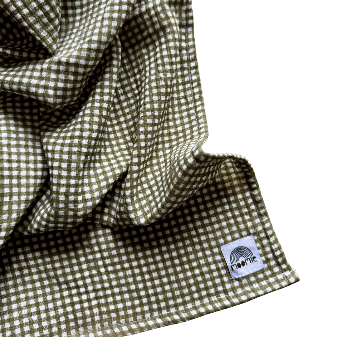 Foulard vichy kaki - Moomie – Image 3