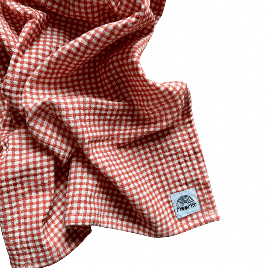 Foulard vichy terracotta - Moomie – Image 2