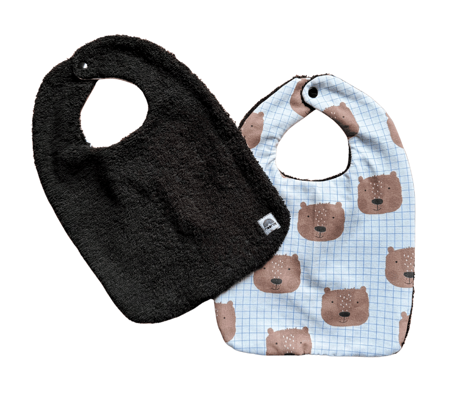 Grand Bavoir Ours carreaux - Moomie