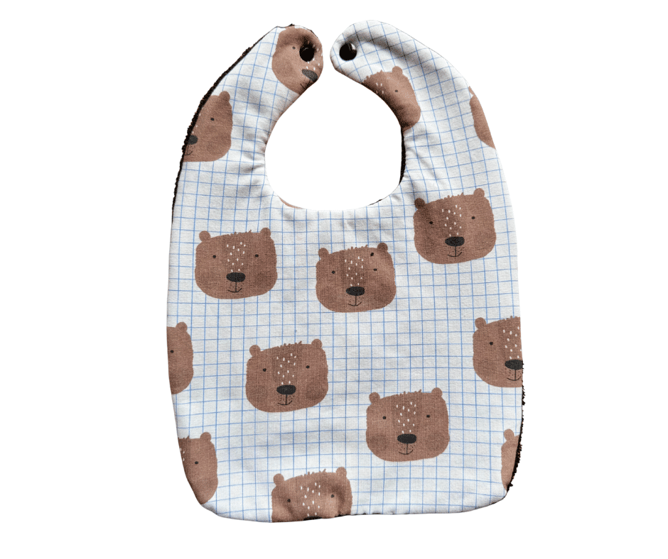 Grand Bavoir Ours carreaux - Moomie – Image 2