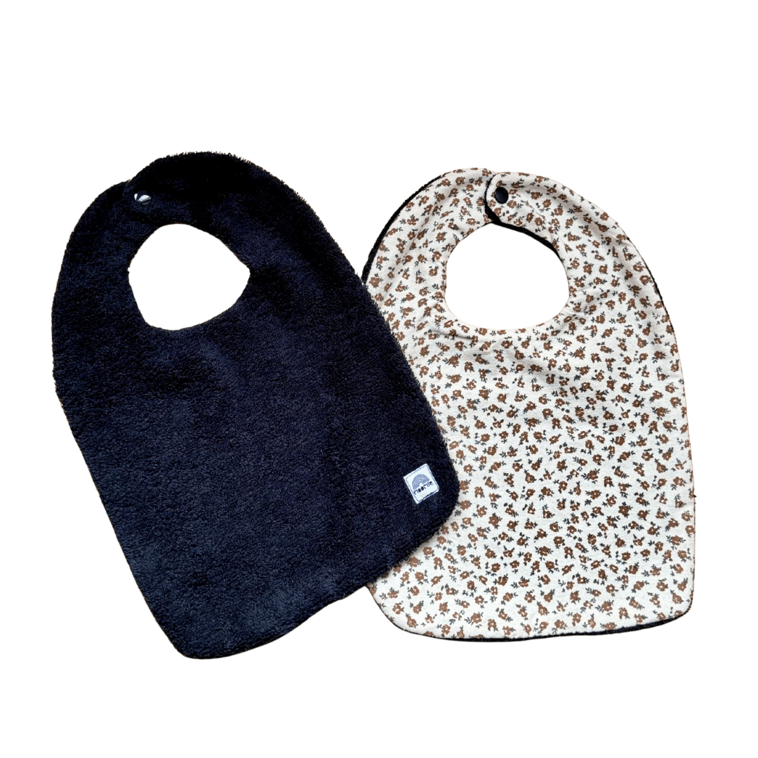 Bavoir fleurs bébé