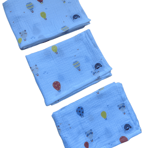 Langes bébé en coton motif montgolfières souples et légers