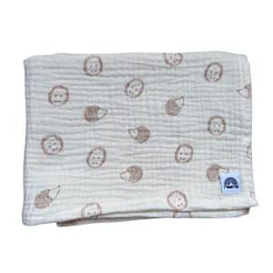 Lange bébé hérisson crème en gaze de coton 100 % coton Moomie